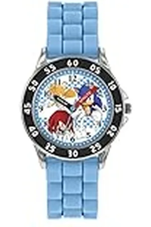 Sonic The Hedgehog Sonic Analoge Quartz horloge voor jongens met siliconen band SNC9038, , armband