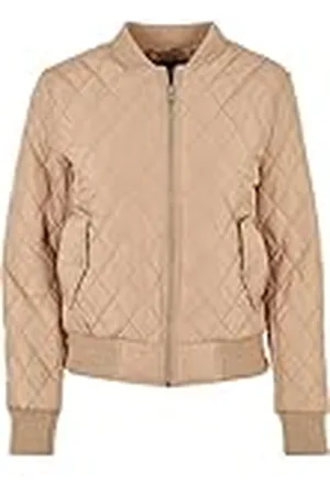 Urban classics Dames diamanten quilt nylon jas jas, , S
