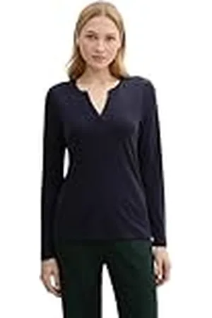 TOM TAILOR T-shirt met lange mouwen voor dames, , XXS