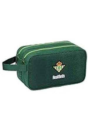 Safta Real BETIS BALOMPIÉ Toilettas voor kinderen, groot, aanpasbaar aan de wagen, ideaal voor kinderen van 5 tot 14 jaar, comfortabel en veelzijdig, kwaliteit en duurzaamheid, 26 x 12,5 x 15 cm