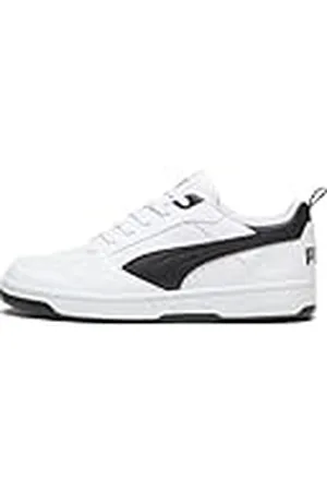 PUMA Unisex Rebound V6 Low Sneaker, White Zwart, 44 EU