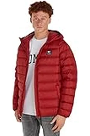 Tommy Hilfiger Heren Tjm Hooded Lt Donsjack Ext Donsjassen, XL, Rood, , XS