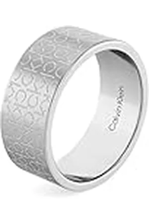Calvin Klein Heren CK ICONIC FOR HEM Collectie Ring roestvrij staal, 62, Roestvrij staal, Geen edelsteen