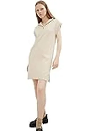 TOM TAILOR Dames pullunder mini gebreide jurk 1034500, , XL