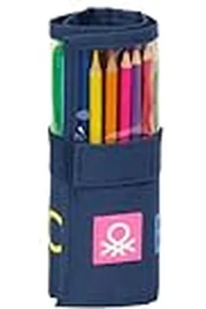 Safta Benetton Damero Rolmapje voor kinderen, ideaal voor kinderen van 5 tot 14 jaar, comfortabel en veelzijdig, kwaliteit en duurzaamheid, 7 x 20 cm, , M, Casual