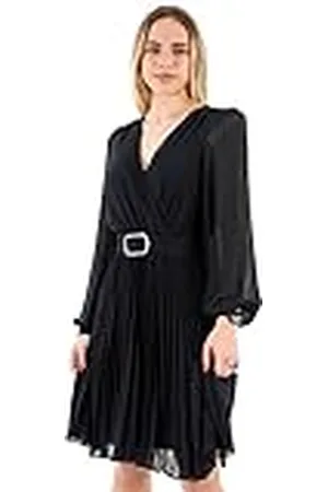 Morgan Damesjurk, kort, ML rok, plissé, Rsama, marineblauw, T36, , 34