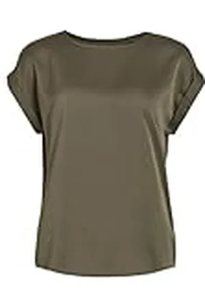 VILA Dames Viellette S/S Satin Top/Su-Noos T-shirt, , 44