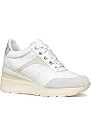 Geox D ZOSMA A Sneakers voor dames, wit/gebroken wit, 35 EU, , 35 EU