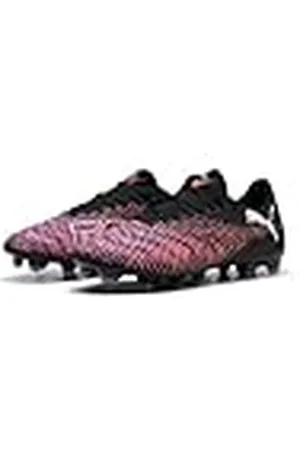 PUMA Unisex Future 8 Play FG/AG voetbalschoen, zwart wit-gloeiend rood, 11 UK, Zwart Wit Gloeiend Rood, 46 EU