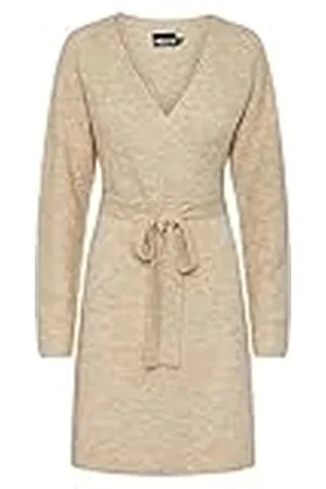 Pieces® Dames Pcellen Ls Wrap Knit Dress Noos Bc Jurk, , M