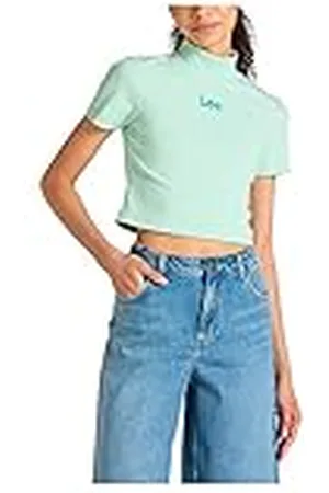 Lee Dames Rib Shrunken Tee Shirt, , Small