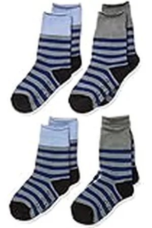 Camano Unisex kinderen online kinderen warm & Cozy 4-pack sokken, donkergrijs melange, 31/34