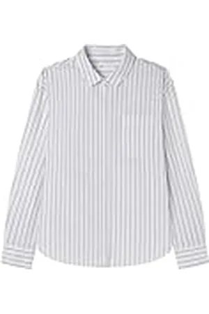 Springfield Oversized blouse van popeline met strepen voor dames, Meerkleurig, XL
