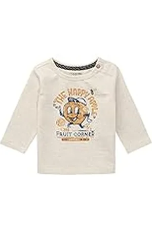 Noppies Baby Baby-jongens jongens T-shirt met lange mouwen Hayward T-shirt, RAS1202 Oatmeal-P611, 62