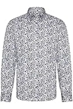 Bugatti Heren 9350-38507 overhemd met button-down-kraag, , standaard, , 4XL