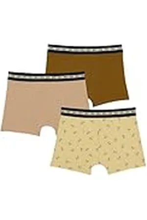 Dim Jongens Fashion Cotton Stretch X3 Boxer, Print Fun/Latte/Olijfbruin, 12 jaar EU, , 12 Jaren