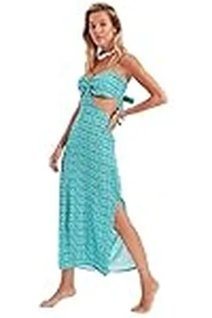 Trendyol Dames strandkleding maxi basic slanke geweven jurk, , 68