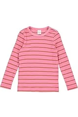 Green Cotton Meisjes Alfa Stripe L/S T-shirt, , 116 cm