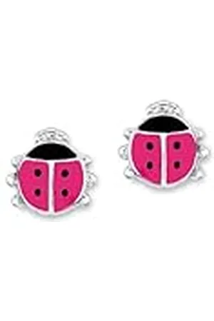 Prinzessin Lillifee Oorknopjes 925 sterling zilveren meisjeskinderoorbellen, 0,6 cm, zilver, lieveheersbeestje, geleverd in sieradengeschenkdoosje, 9045990