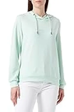Mexx Sweatshirt met capuchon voor dames, Verfde limoen, XS