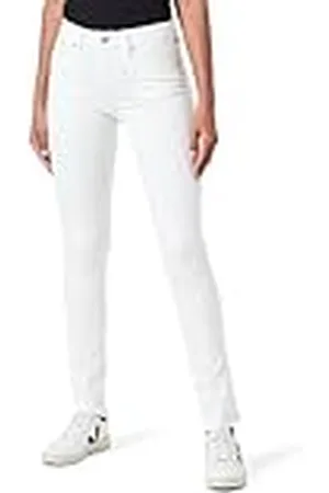 QS by s.Oliver Betsy: Mid Rise-jeans met smalle pijpen, , 46W x 28L