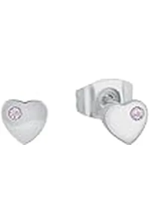 Prinzessin Lillifee Ohrstecker aus Edelstahl für Mädchen, Kinder Ohrschmuck, mit Zirkonia synth., 5 mm, Herz, Kommt in Schmuck Geschenk Box, 2034011