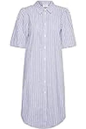 Kaffe Damesshirt, jurk, knoopsluiting, korte mouwen, kraag, casual, dames, , 44