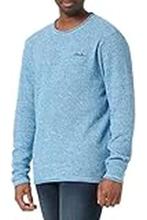 JACK & JONES Heren Jorpaul Tons Knit Crew Neck Detail Sn Pullover, , S