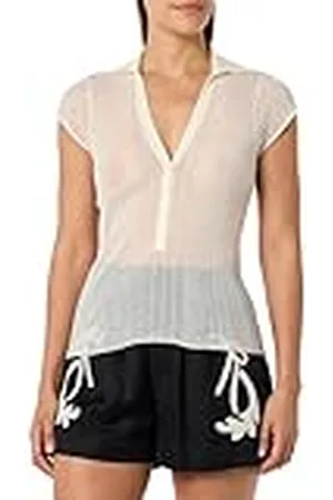 Pinko Laguna Blu Poloshirt Crêpe Transparant, , XXS