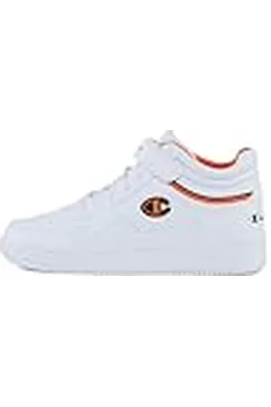 Champion RD18 Mid, herensneakers, wit/zwart/oranje (WW017), 44,5 EU, , 44.5 EU