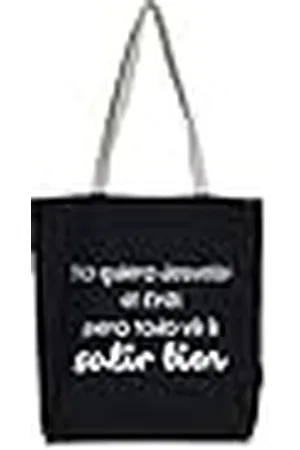Hello-Bags N-003-noquiero, damestas, zwart (black), 38 cm, , 38 cm, stoffen en strandtas