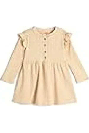 Koton Babygirls Knit Frill and Button Gedetailleerde jurk, , 12-18 maanden