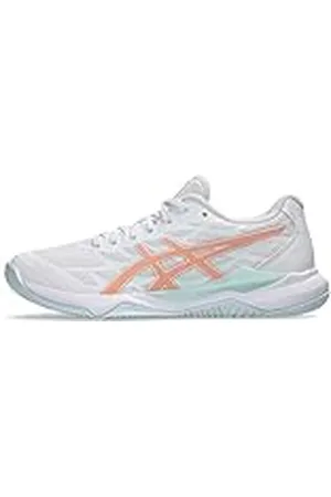 Asics Gel-Tactic 12 Sneakers voor dames, White Bright Sunstone, 40.5 EU