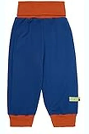 loud + proud Uniseks kinderuni, GOTS gecertificeerde broek, ultramarine, 62/68