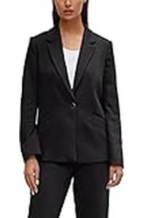 Comma, Damesblazer met lange mouwen, 999 zwart, 34