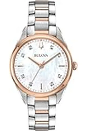 BULOVA Dameshorloge analoog kwarts met roestvrijstalen armband 98P183