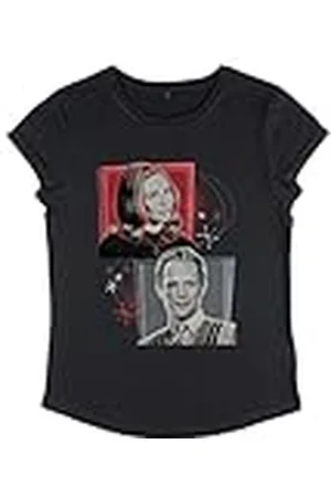 Marvel Dames WandaVision-Retro BOXUPS T-shirt met opgerolde mouwen, , S, , S