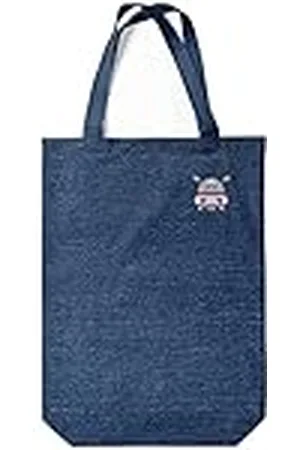 Green Fish Denim-draagtas, bedrukt, boodschappentas, machinewasbaar, opvouwbaar, handtas van jeans met handgrepen, 22 x 26 cm, , Eén maat, modern