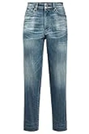 G-Star RAW Janeh Ultra High Waist Mom Ripped Ankle Straight Jeans voor dames, , 30W x 32L