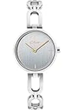 QS by s.Oliver Armbanduhr Damen Quarzuhr Analog, mit Edelstahl Armband, Silber, 3 bar Wasserdicht, Kommt in Uhren Geschenk Box, 2033523