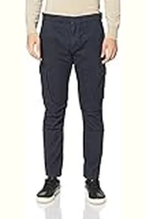 Camel Active Heren 4769456+70 Broek, blauw-rood/licht, 34W / 32L