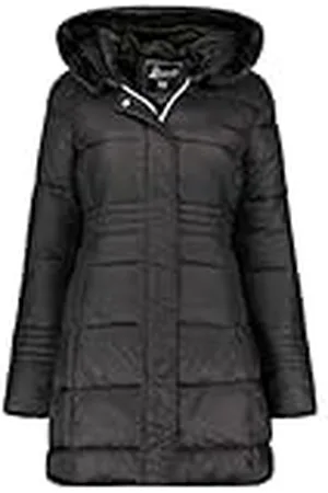Geographical Norway Deneza Lady Lange parka voor dames, dik, warm, herfst, winter, dunne jas, capuchon, imitatiebont, winddichte jas, elegante donsjack voor dames ( L), , L