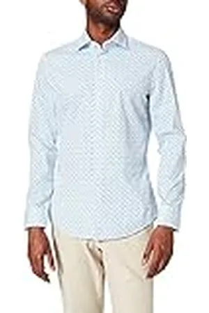 Seidensticker Heren Slim Lange Mouwen Poplin Shirt, , 38