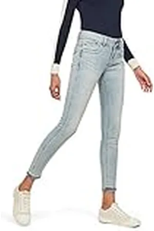 G-Star Raw Lynn Mid Skinny Ripped Edge Enkelshorts voor dames, , 24W / 34L