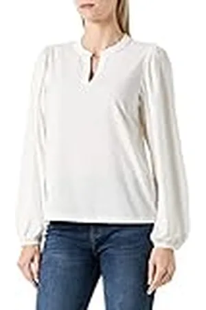 Kaffe Dames T-shirt, lange mouwen, elegant, krijt, 36