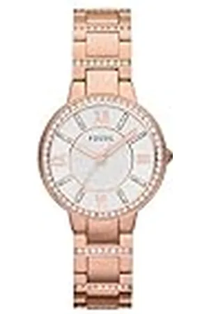 Fossil Virginia horloge voor dames, Quartz uurwerk met Stainless steel of leren band