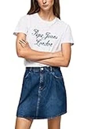 Pepe Jeans Dames MARA T-Shirt, Wit, L, Kleur: wit, L