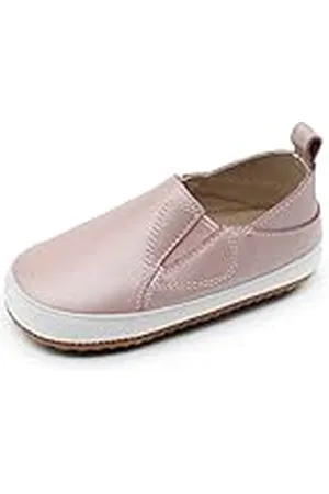 Dotty Fish Lederen baby casual schoenen. Baby jongens meisjes slip-on rubberen zool trainers. Eerste wandelaars. Antislip peuter schoenen (3-7 UK Child), , 6 UK Child