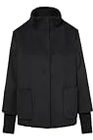 QS by s.Oliver BLACK LABEL Wolmix jas met geribbelde manchetten, , 42