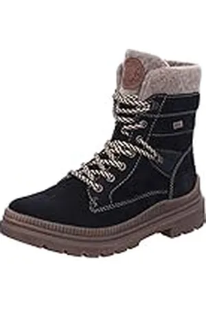 Remonte Dames D0C77 Sneeuwlaarzen, zwart/zwart/hout/Chestnut / 02, 38 EU